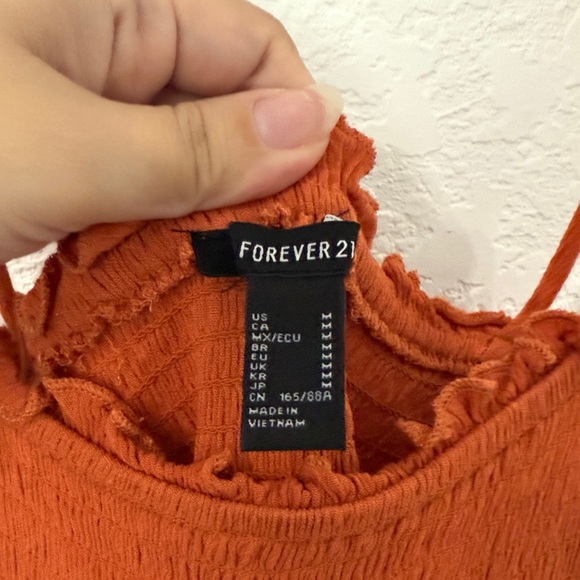 Forever 21 Rust Sleeveless Top - Picture 2 of 3